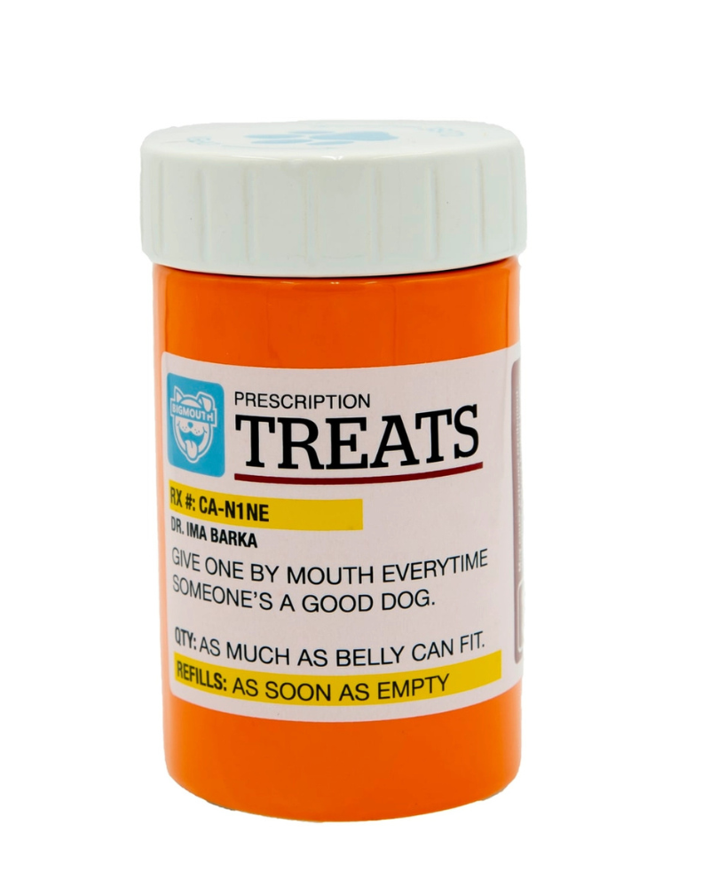 *Prescription* Dog Treat Jar Eat BIG MOUTH