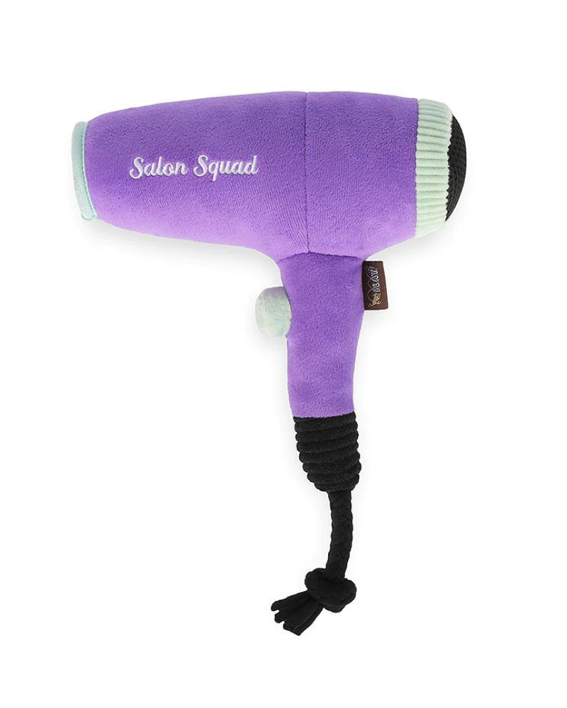 Howlin' Hair Dryer Squeaky Plush Dog Toy Play P.L.A.Y.   