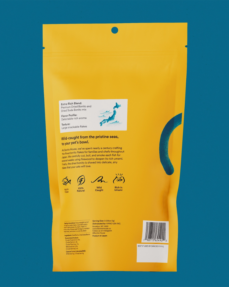 Wild Caught Umami Bonito Flakes for Cats & Dogs EAT BONITO HOUSE
