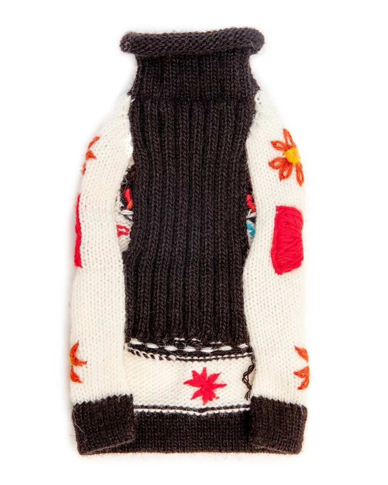 Day of the Dead Handknit Dog Sweater (FINAL SALE) Wear PERUVIAN KNITS   
