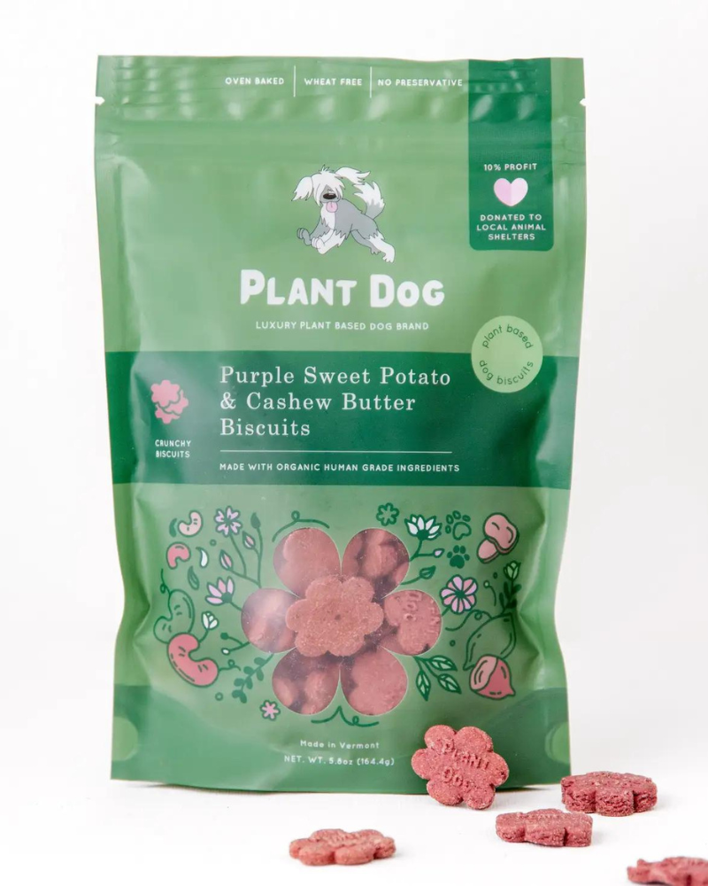 Purple Sweet Potato Dog Biscuit Treats Eat PLANT DOG   