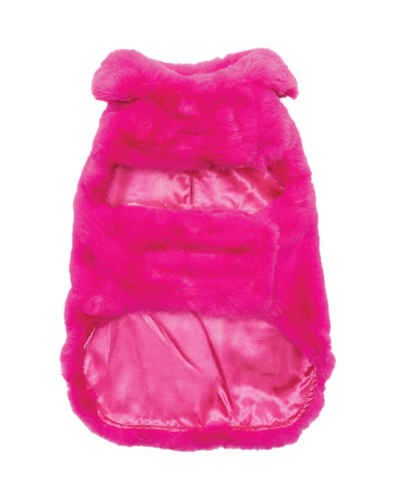 Faux Fur Dog Coat in Neon Pink (FINAL SALE) Wear UPCOUNTRY   