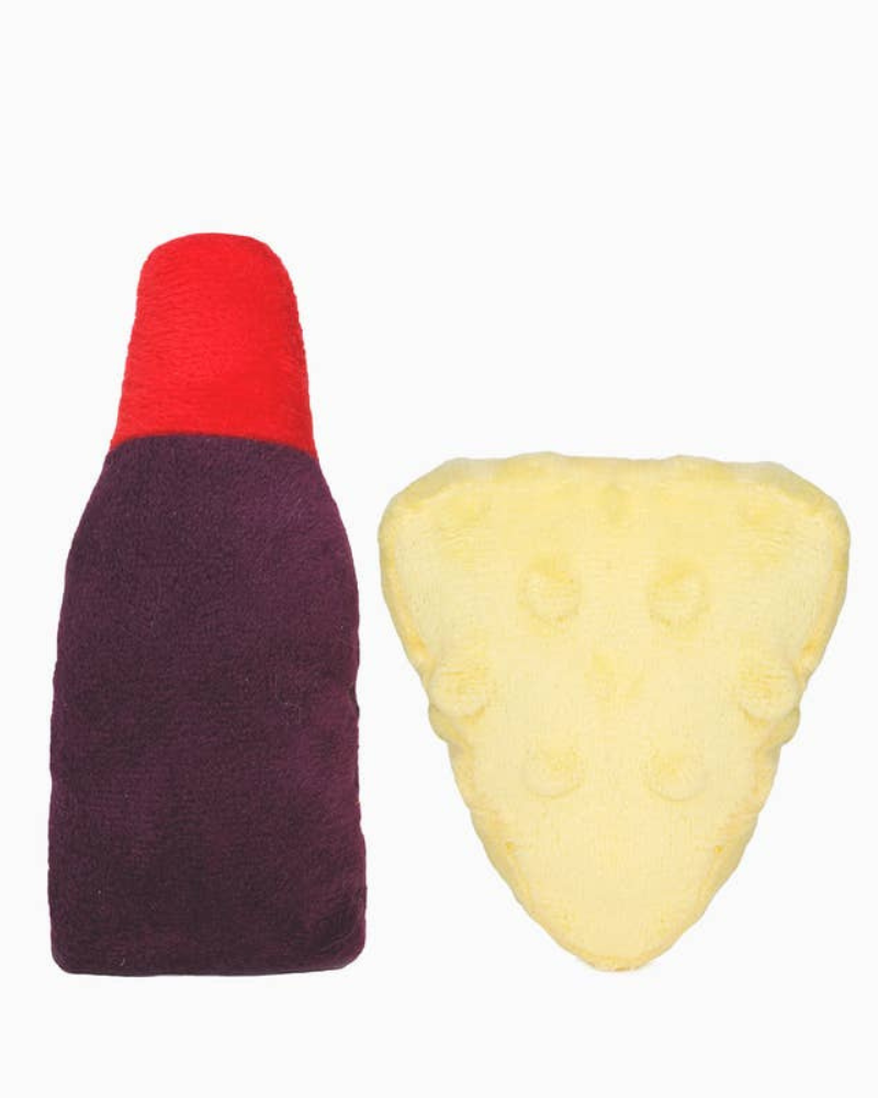 Wine & Cheese Catnip Toy PLAY HUGSMART   