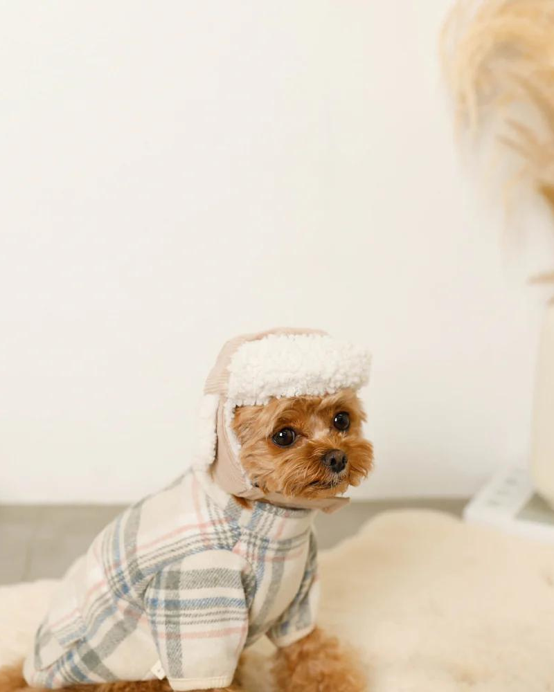 Corduroy Pet Flight Cap Wear MONCHERI   