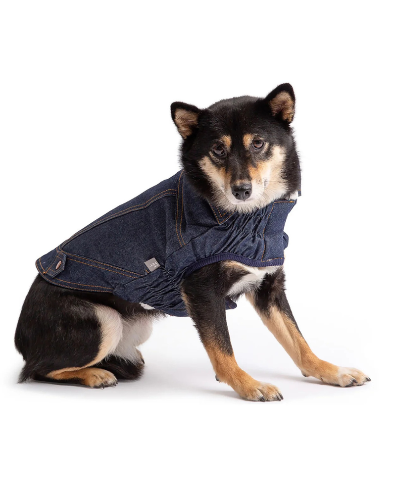 Dark Denim & Shearling Dog Jacket (FINAL SALE) Wear GF PET