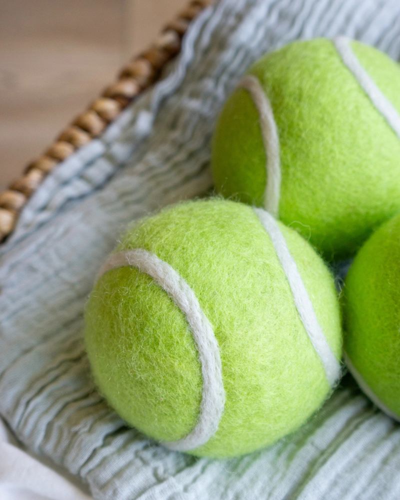 Green Tennis Ball Wool Dog Ball Play FRIENDSHEEP