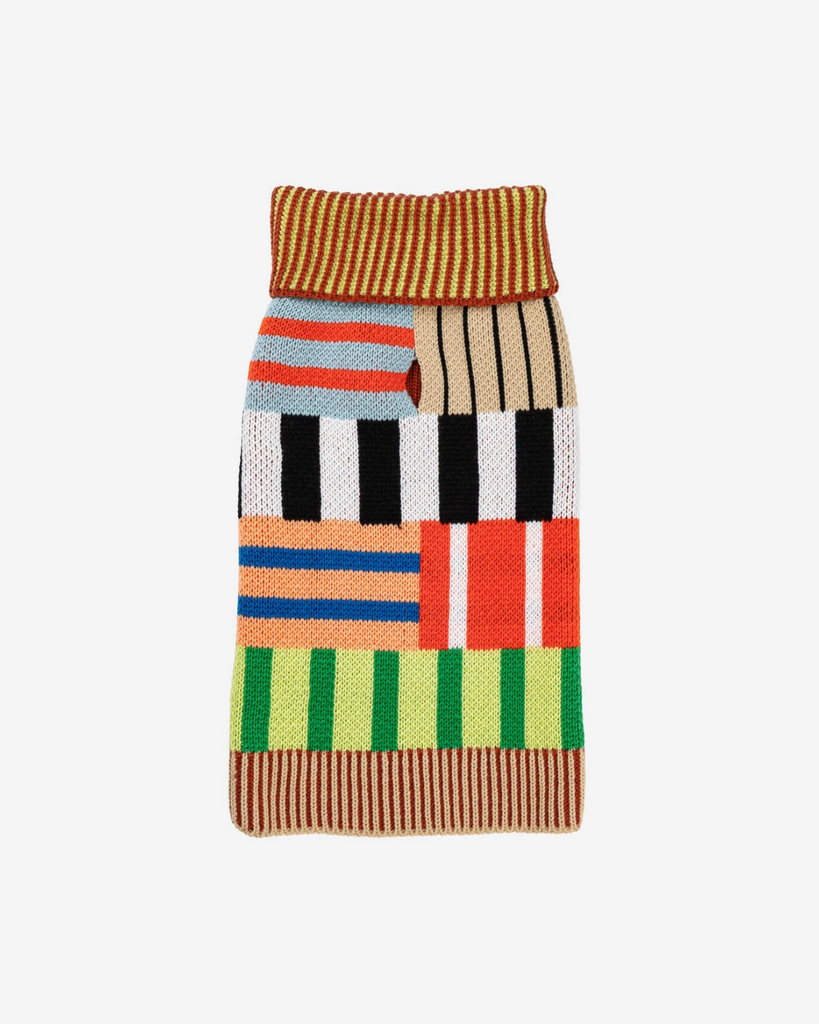 Patchwork Stripe Dog Sweater Wear VERLOOP