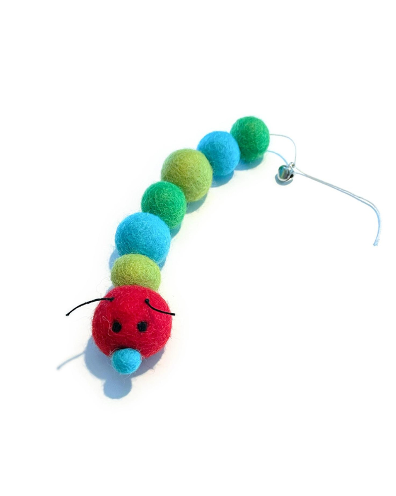 Kat the Caterpillar Wool Cat Toy Play FRIENDSHEEP   