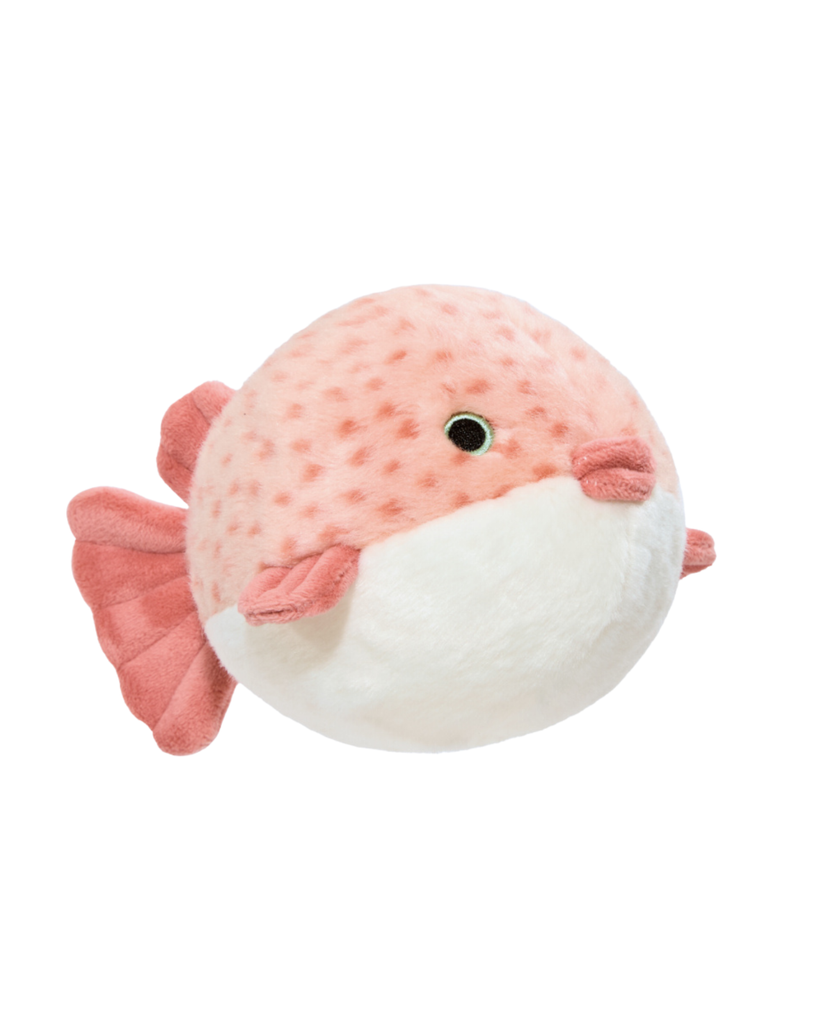 FLUFF & TUFF | Dottie Puffer Fish Squeaky Plush Dog Toy | DOG & CO.