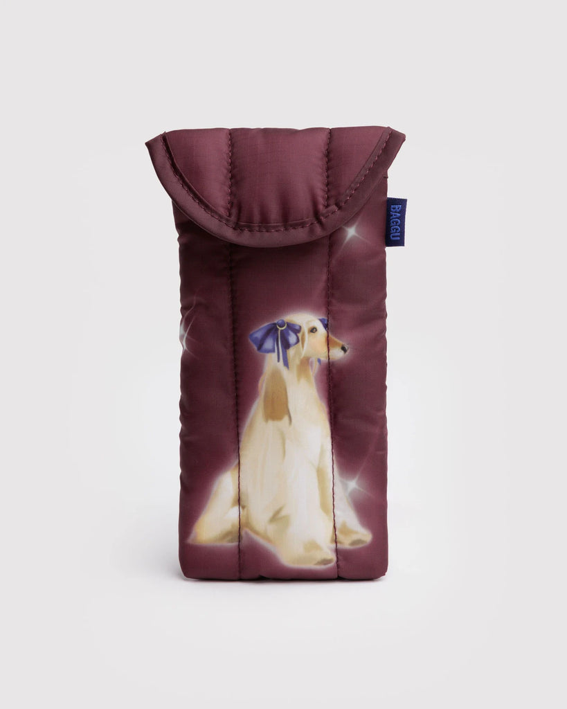 Puffy Glasses Sleeve in Fancy Dogs Human BAGGU