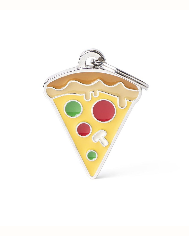 Pupper Pizza Custom Pet ID Tag Wear MY FAMILY   