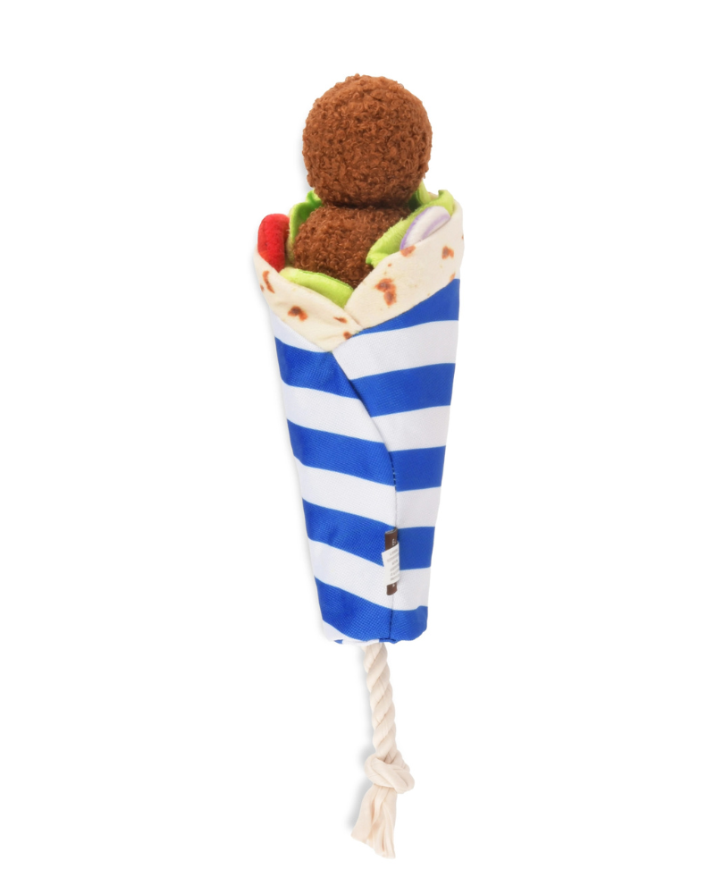 Falafull of Fun Falafel Plush Dog Toy Play P.L.A.Y.