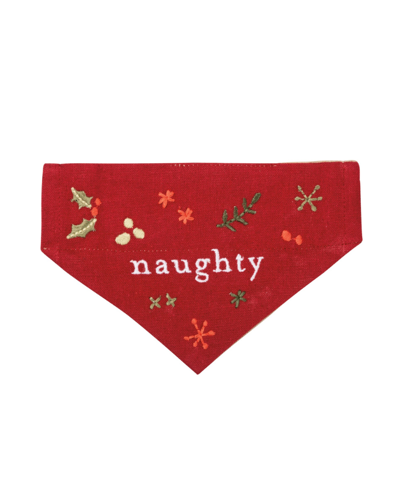 Naughty or Nice Reversible Dog Bandana Wear PRIMITIVES