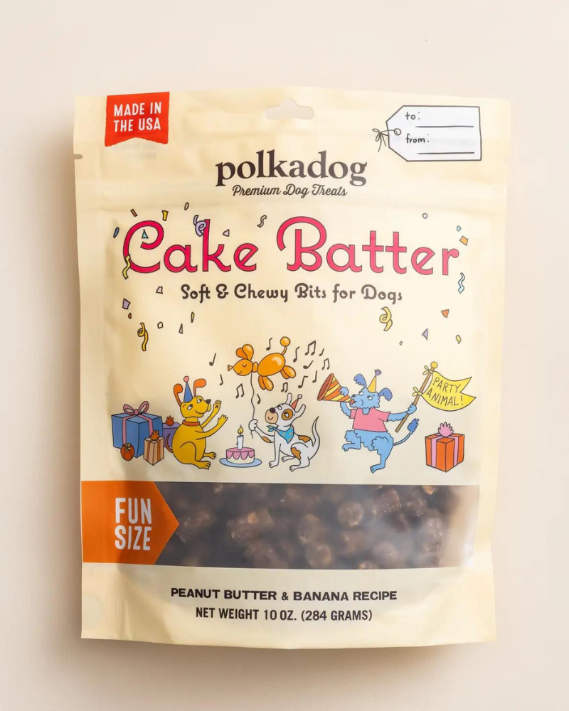 Cake Batter PB & Banana Soft Dog Treats Eat POLKA DOG BAKERY   