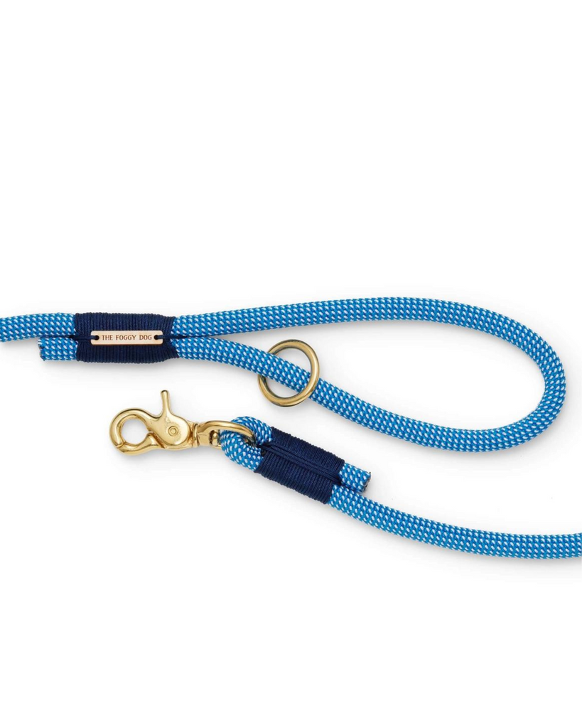 Climbing Rope Leash in Lagoon (Made in the USA) Leash THE FOGGY DOG   