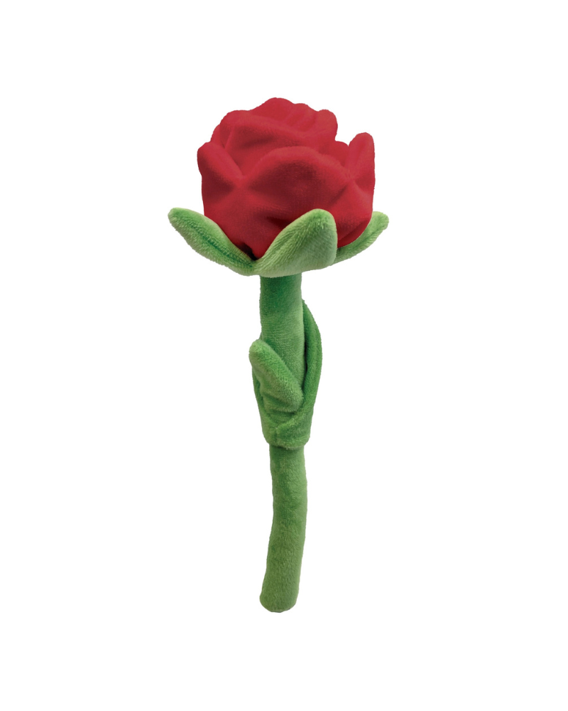 Hide 'N Seek Rose Plush Dog Toy Play FOU FOU BRANDS Red
