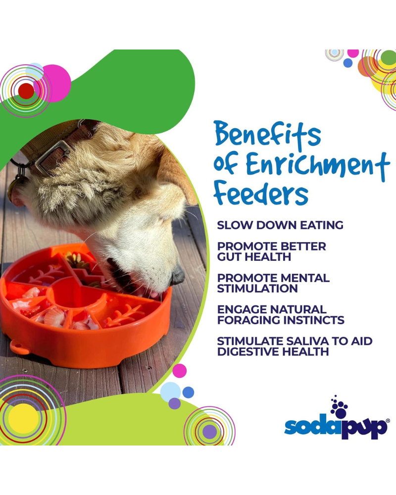 SODA PUP | Great Outdoors Slow Feeder Dog Bowl (Made in the USA)