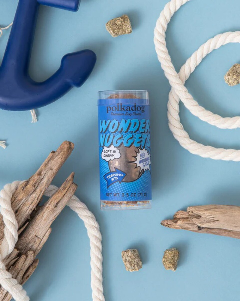 White Fish & Kelp Wonder Nugget Dog Treat Mini Tube EAT POLKA DOG BAKERY