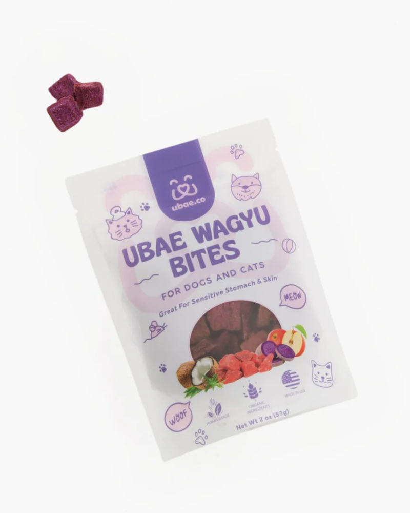 Ube Sweet Potato & Wagyu Beef Bites for Dogs & Cats (Made in the USA) EAT UBAE