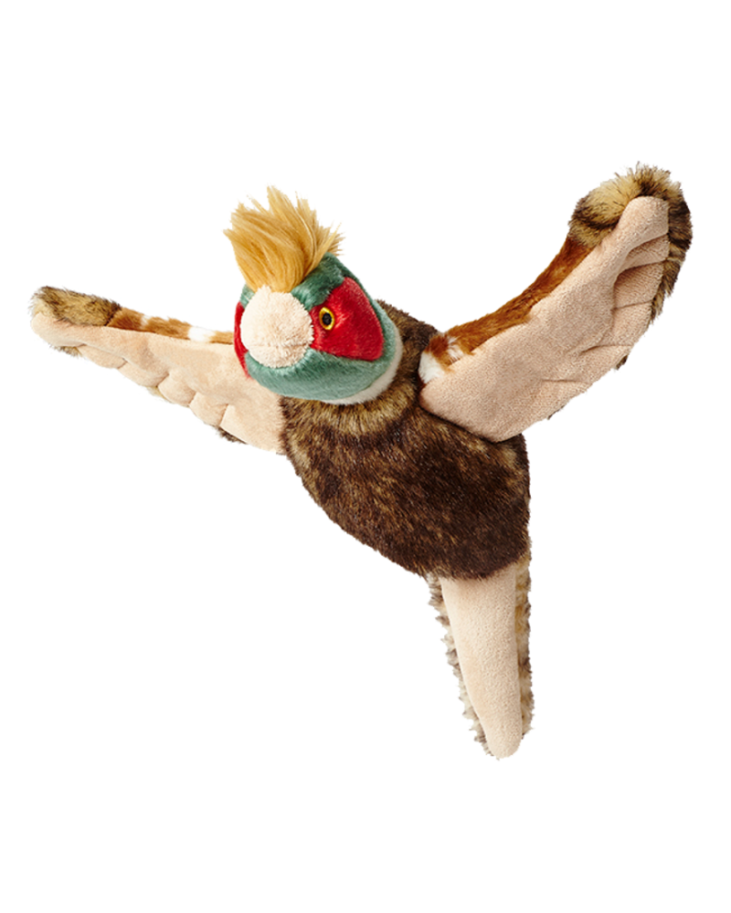 Ike Pheasant Squeaky Dog Plush Toy Play FLUFF & TUFF   