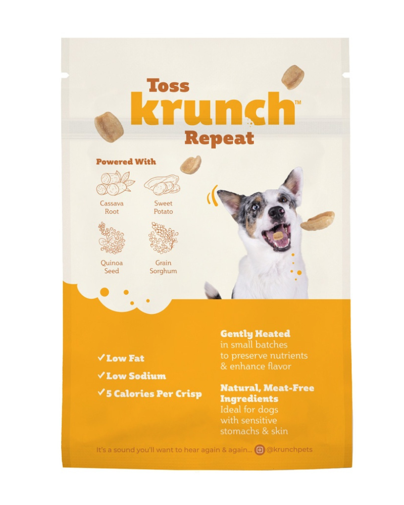 White Cheddar Air Crisp Dog Treat Eat KRUNCH   