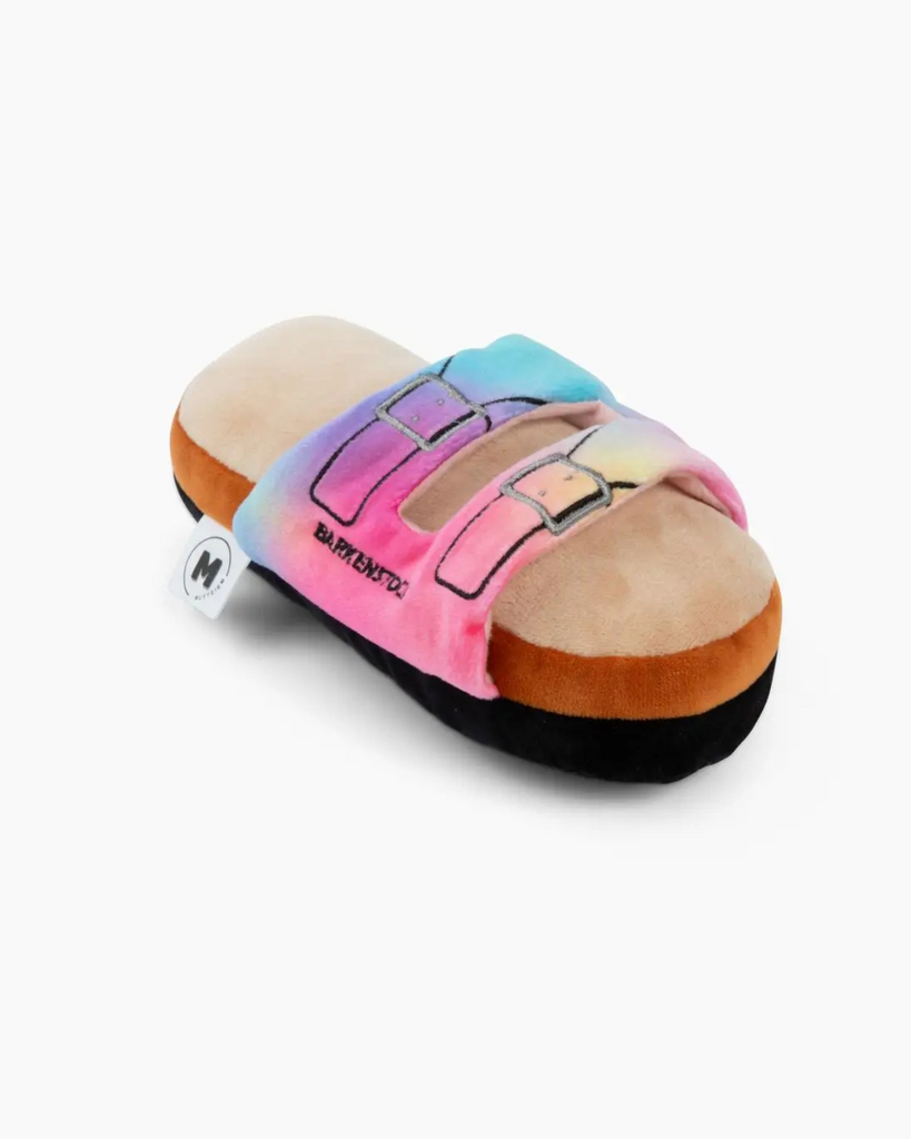 Barkenstock Rainbow Sandal Squeaky Dog Toy Play MUTTZIE