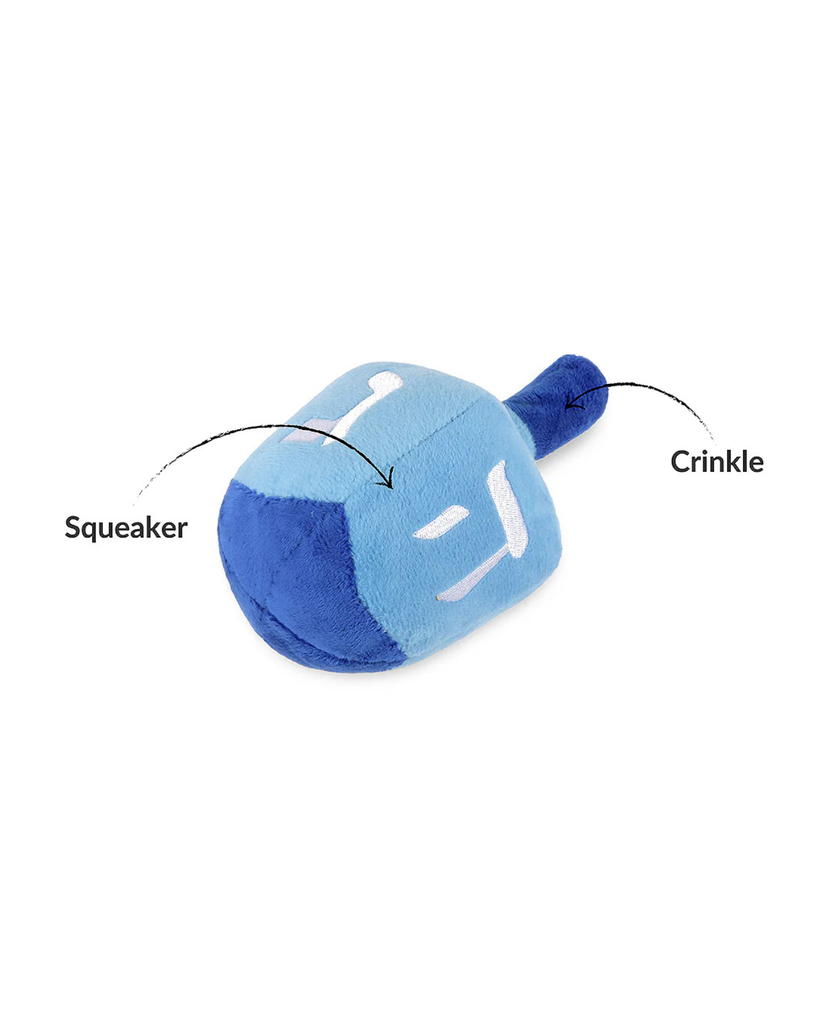 Paw-Nukkah Doggy Dreidel Squeaky Dog Toy PLAY P.L.A.Y.