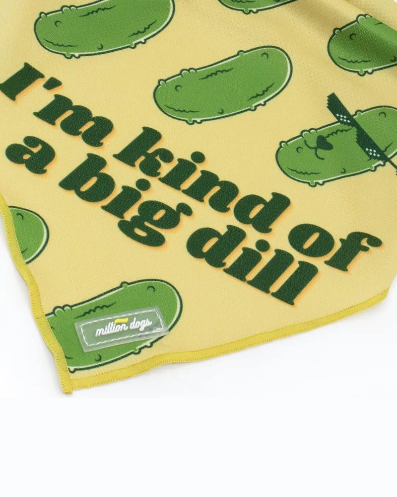 Big Dill Cooling Dog Bandana (Made in the USA) (CLEARANCE) Accessories MILLION DOGS   