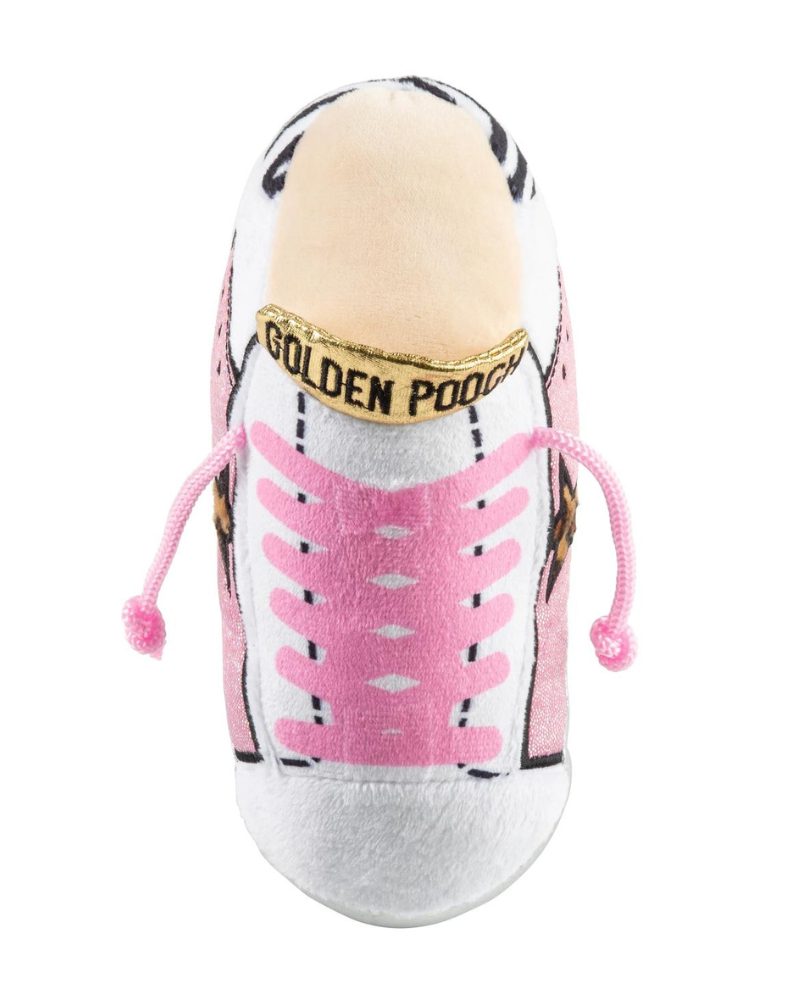 Golden Pooch Sneaker Plush Dog Toy in Pink Play HAUTE DIGGITY DOG   