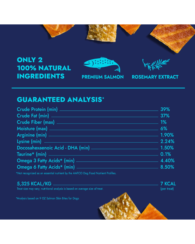 Freeze-Dried Salmon Skin Bites for Dogs EAT FINFARE PET FOODS