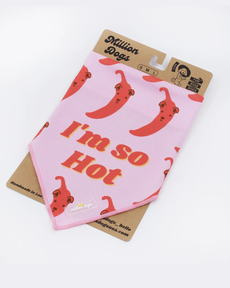So Hot Cooling Dog Bandana (Made in the USA) (CLEARANCE) Accessories MILLION DOGS   