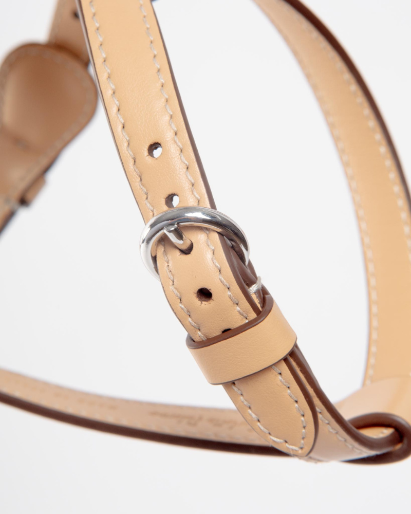Nuvola Leather Dog Harness in Vanilla (Made in Italy) Walk CARLOTTA PALERMO