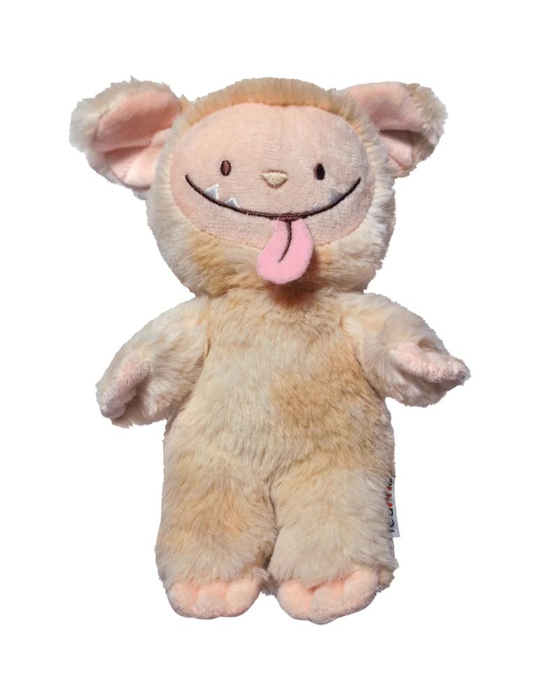 LaFouFou Plush Squeaky Dog Toy PLAY FOU FOU BRANDS Crème Brûlée (BullyFou)