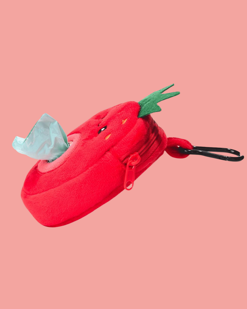 Strawberry Poo Pooch Pouch Dispenser WALK HUGSMART   