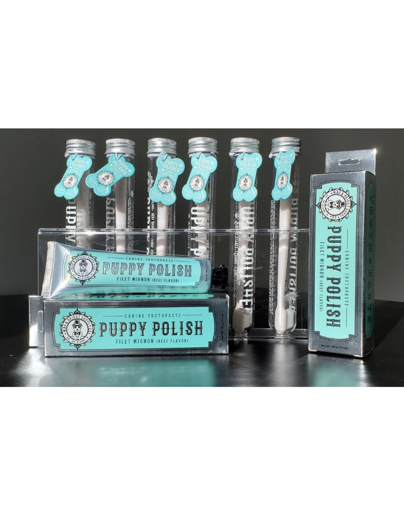 Puppy Polish Dog Toothpaste in Filet Mignon Flavor (Beef) HOME WAG & BRIGHT SUPPLY CO.   