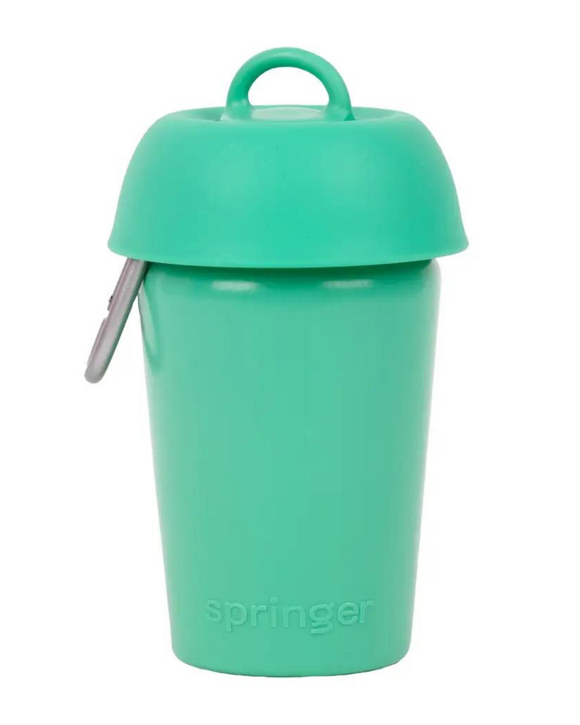 Flip Dog Travel Water Bottle WALK SPRINGER Green  