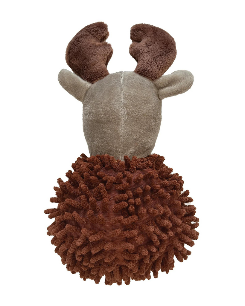 Moose Squeaky Spiker 2-in-1 Dog Toy Play FOU FOU BRANDS   