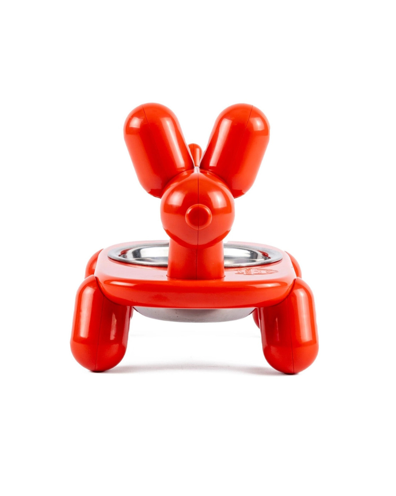 Balloon Dog Elevated Pet Bowl Eat BIG MOUTH