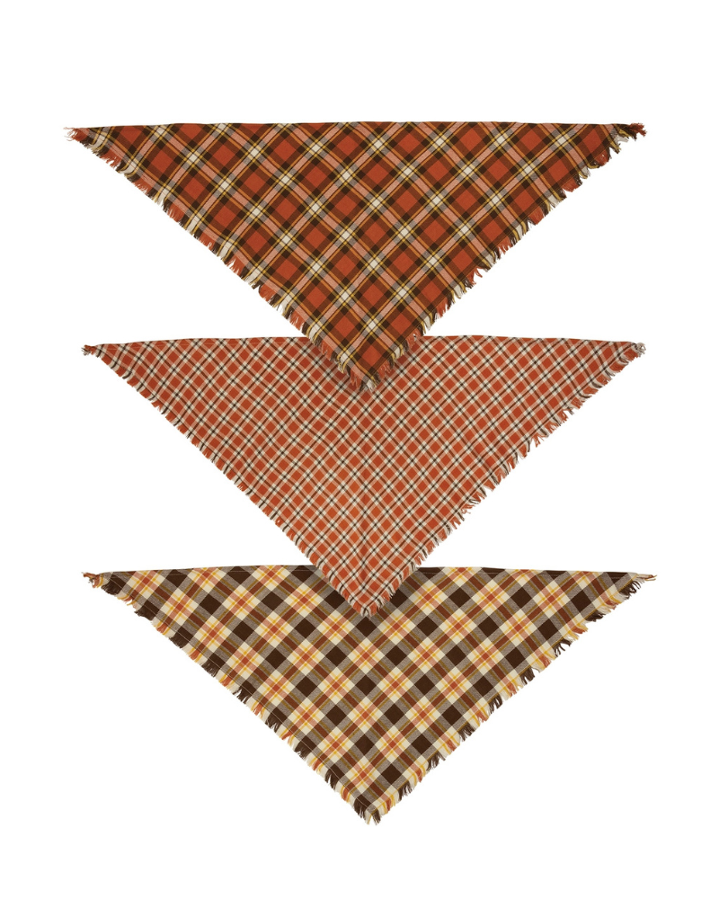 Fall Plaid Dog Banana Set (3-Pack) Wear PRIMITIVES