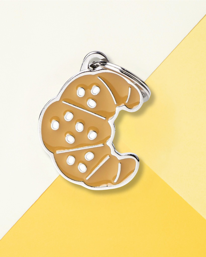 J'Adore Croissants Custom Pet ID Tag Wear MY FAMILY   