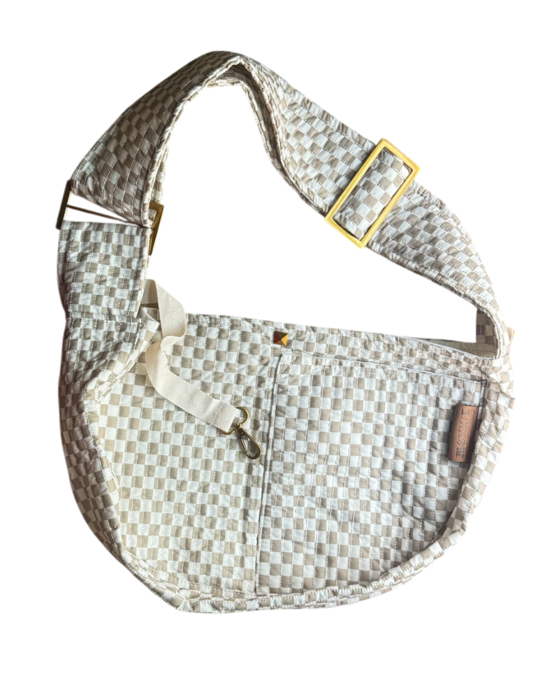 Pet Sling Carrier CARRY MOXXIE White & Tan