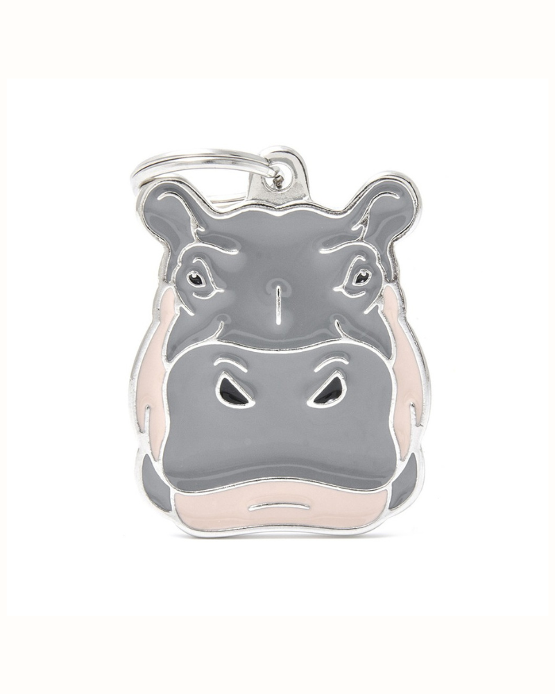 Totally Hippo Custom Pet ID Tag Wear MY FAMILY   