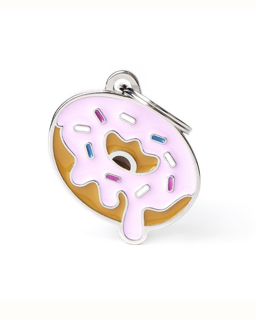 Dogs Love Donuts Custom Pet ID Tag Wear MY FAMILY   