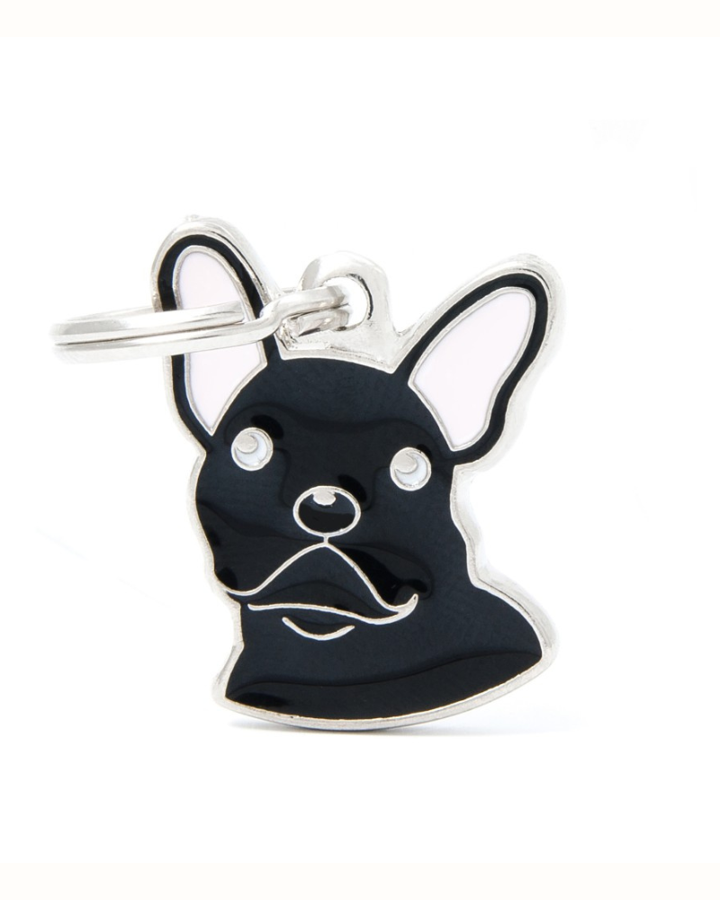 Funky Frenchie Custom Pet ID Tag Wear MY FAMILY   