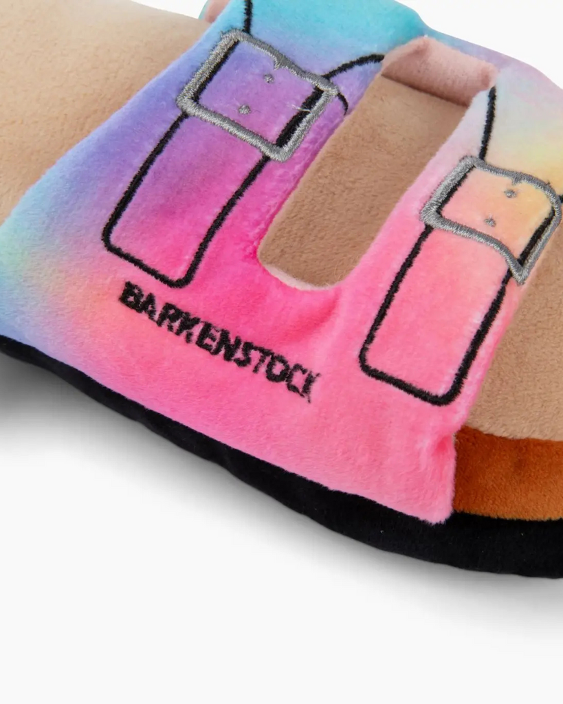 Barkenstock Rainbow Sandal Squeaky Dog Toy Play MUTTZIE