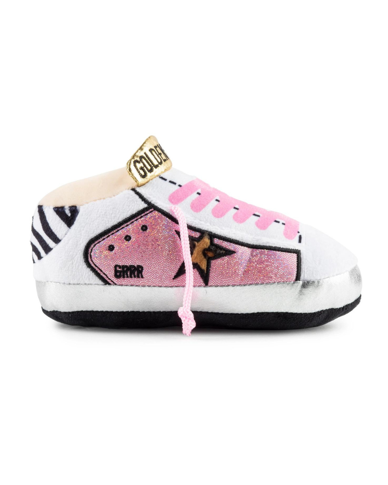 Golden Pooch Sneaker Plush Dog Toy in Pink Play HAUTE DIGGITY DOG