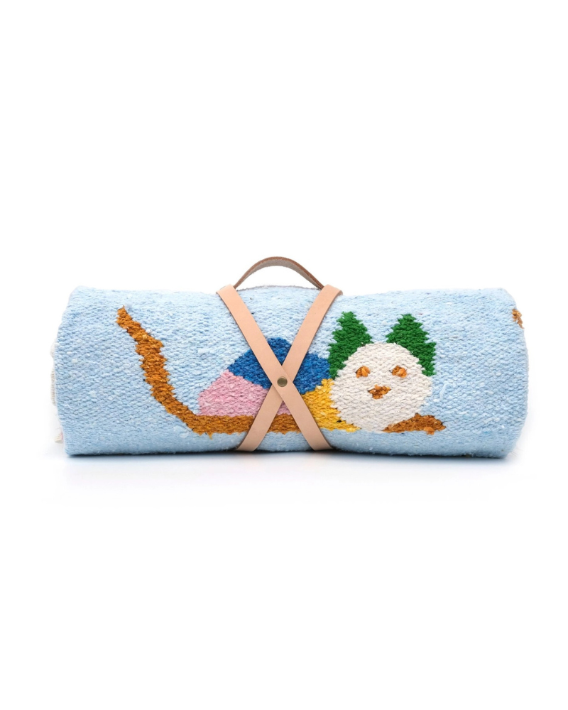 Gato Azul Blanket Roll Home CAMINITO