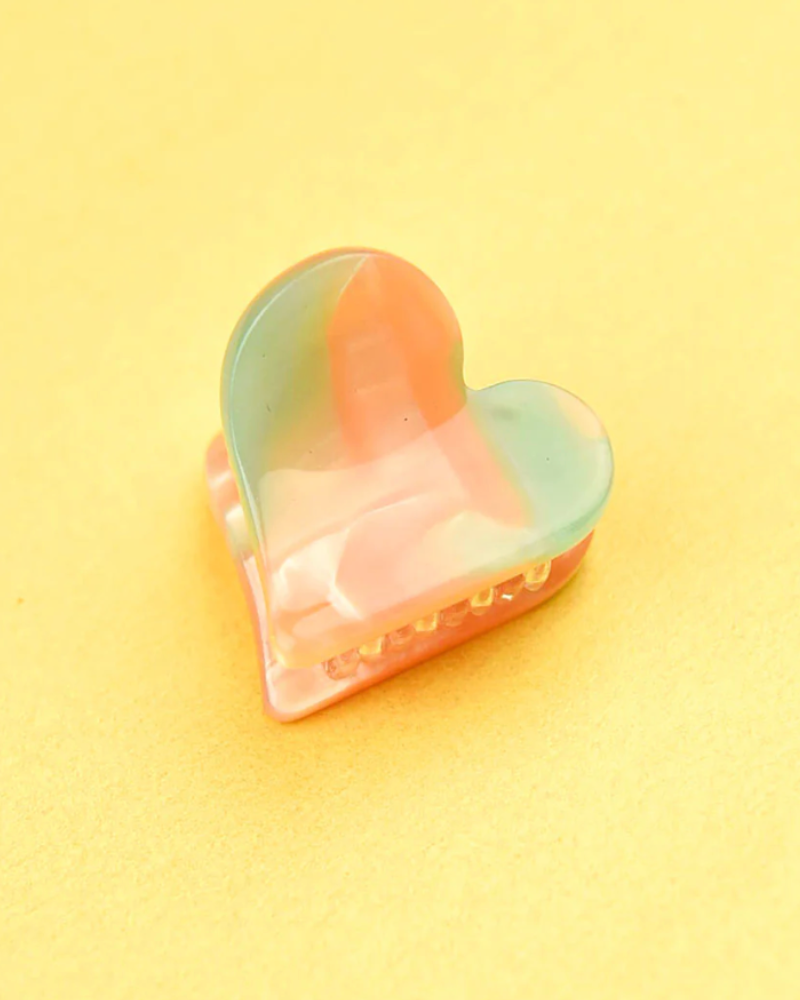 Micro Hairclips Wear WE ARE CHIMMI Peach Heart