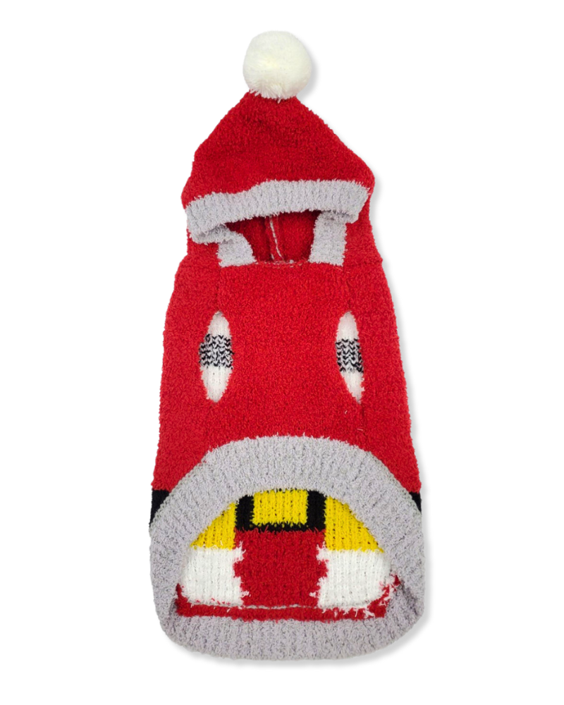 Chenille Santa Dog Hoodie Wear HIP DOGGIE