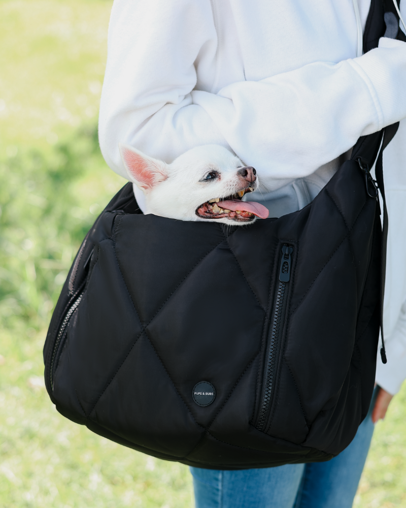 Cloud Crossbody Pet Carrier Carry PUPS & BUBS Black  